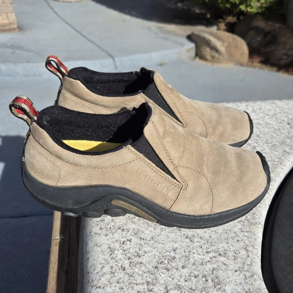 Merrell Junggle Moc Sz 7 Mens Classic Slip On Ortholite Comfort Insoles